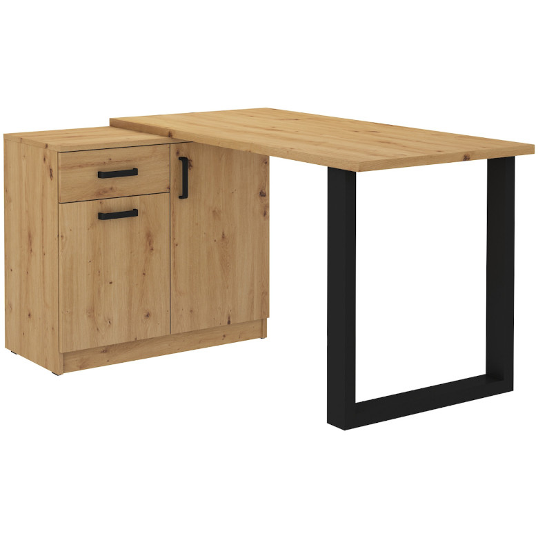 Birou Maltis MT15 Artisan din stejar cu comodă