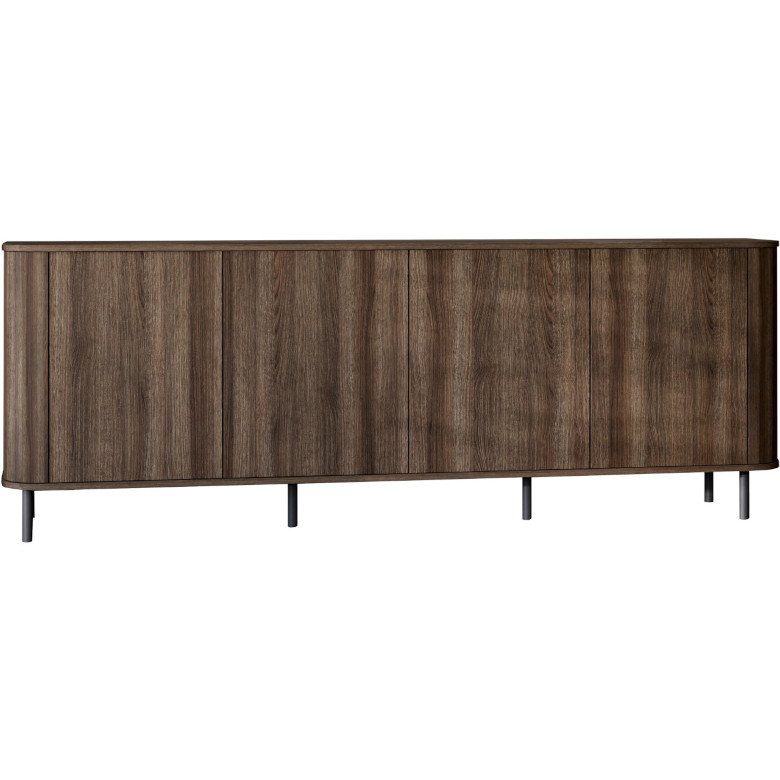 Comodă cu 4 uși, stejar azelio, stil baroc