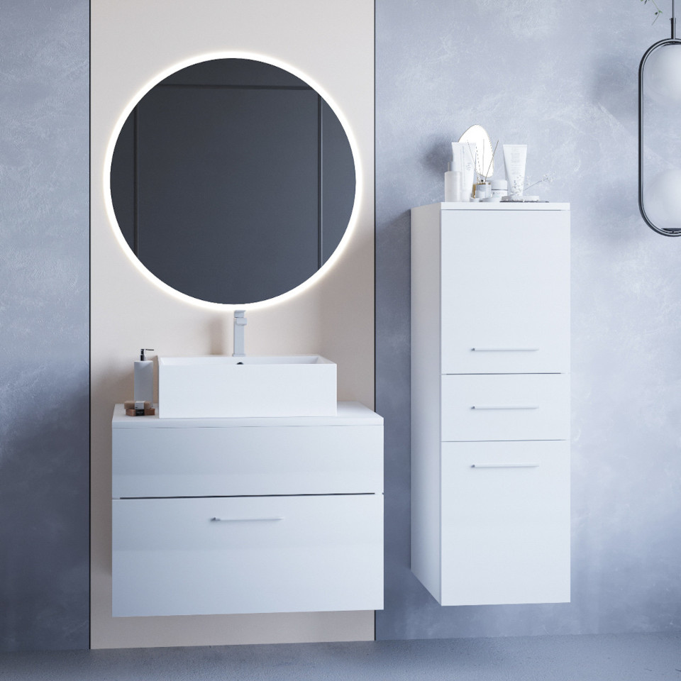 busto baie cu led alb lucios
