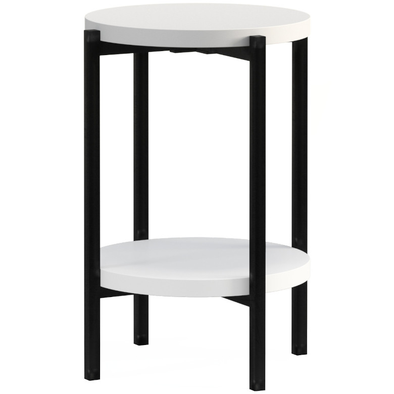 Masă de cafea Epsion D, alb mat