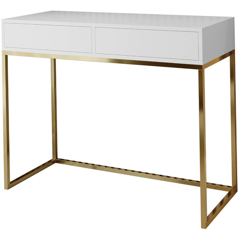 Masă de toaletă Alicante 100 auriu alb