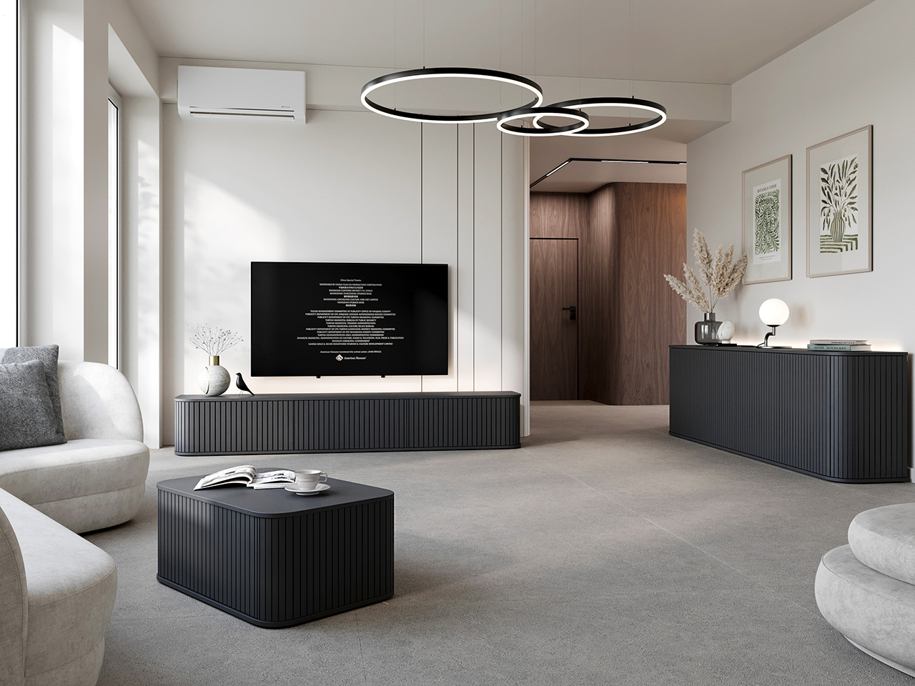 set 3 zylio negru