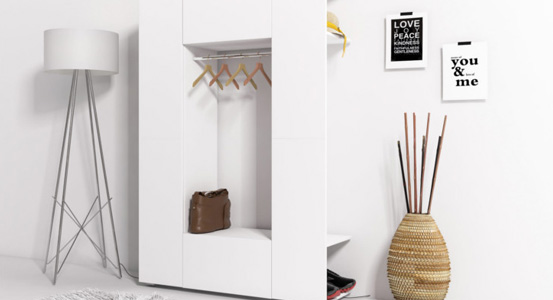 Practical wardrobe for a small apartment